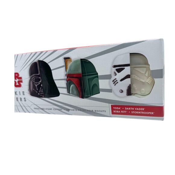 Williams-Sonoma STAR WARS Cookie Cutters SET OF 4-Yoda Boba Darth Vader Trooper - Picture 3 of 8